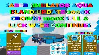 Saber Simulator Aqua Island Update New Sabers New Pets and More