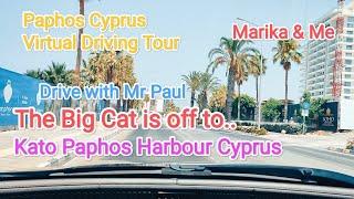 Driving the Big Cat to Paphos Harbour Cyprus