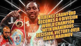 ️Terence Crawford BEATS Israil Madrimov via UDInternet Urges Crawford To Stay Away From Canelo