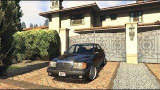 Mercedes 500E W124  // GTA V Realistic Driving | Logitech Steering Wheel