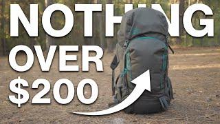 The BEST Backpacking Gear Under $200