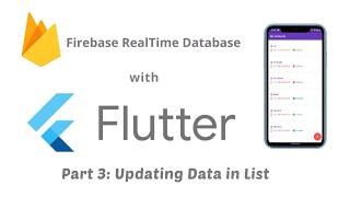 Firebase Database with Flutter Update Data in List | Making a Contacts List App in Flutter Part 3