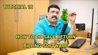 Tutorial 18 How to do Sale Return in Billing Software