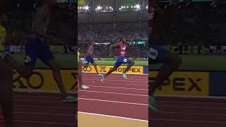 Noah Lyles cruises to 3rd 200m world gold  #athletics #200m #sprint #worldathleticschamps #usa