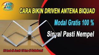 bikin driven antena model BIQUAD untuk tv digital set top box antena untuk di pedesaan