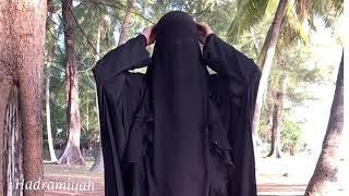 TUTORIAL NIQAB DOUBLE LAYER . NIQAB YAMAN SUPER FLOWYY