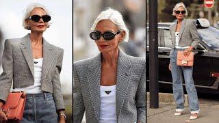 She's 59, ATTRACTS ATTENTION wherever she goes | Fashion Tips for women OVER 50 #styleover50