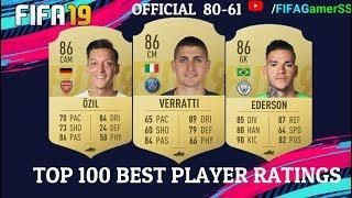 FIFA 19 | TOP 100 BEST PLAYERS OFFICIAL RATINGS 80-61 | FT. DOUGLAS COSTA, SANE, NAINGGOLAN...etc