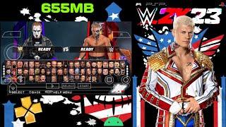 WWE 2K23 PSP Game For PPSSPP Emulator On Android Mobile Device | Gameplay