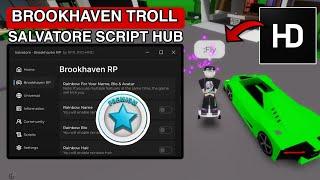 Brookhaven Troll Script SALVATORE Hub Unlock Premium Gamepass |Hydrogen,fluxus,Arceus x Mobile