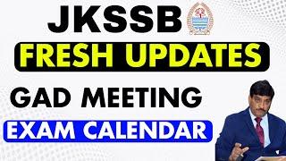 Jkssb latest update today | Jkssb exam calendar update | jkssb update