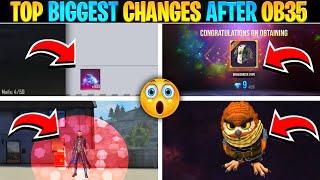 Top Biggest Changes In Free Fire After Ob35 Update - Free Fire New Ob35 Update - Garena Free Fire