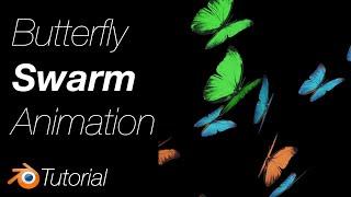 [3.1] Blender Tutorial: Colorful Butterfly Swarm Animation