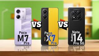 Poco M7 Pro 5G VS Poco X7 Pro VS Redmi Note 14 Pro 5G