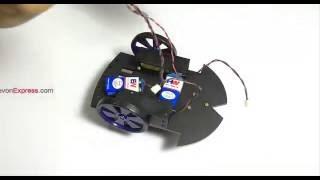 3 Wheel Mini Robotic Vehicle Chassis