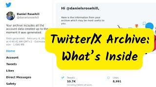 Twitter/X Data Export Archive: What's Inside