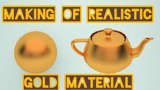 Making of gold material in 3dsmax vray