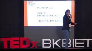 Phases of Education in Placement cell | Anubha Maneshwar | TEDxBkbiet