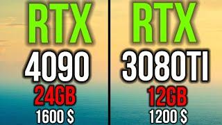 RTX 4090 VS RTX 3080TI WITH R9 5950X IN 1440P  GAMING BENCHMARKS  THE BEST NVIDIA GRAPHIC CARDS