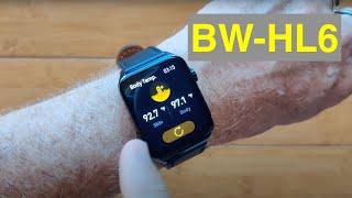 BlitzWolf BW-HL6 BT Call Live ECG/HR/BP/HRV/Glucose/Lipids/BodyTemp/SpO2 Smartwatch: Unbox& 1st Look