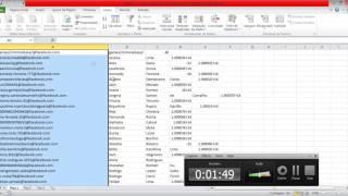 How to import a text file of email addresses TO excel. -Edited-