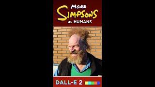 More Simpsons as Humans  //  DALL-E 2  //  #shorts