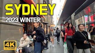 Australia Walking Tour, Sydney 2023 Winter 4K