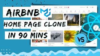 React Material UI V5 Project |   Airbnb Home page Clone in 90 mins 