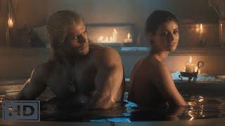 The Witcher - Geralt and Yennefer Bathtub Scene(Anya Chalotra and Henry Cavill Shirtless Romance)E05