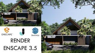 TUTORIAL !! RENDER REALISTIC EXTERIOR #5 || ENSCAPE 3.5 ||