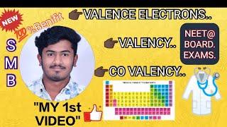 |Tricks to remember Valence electrons|Valency and Co-Valency|My first video in youtube|#smblectures|