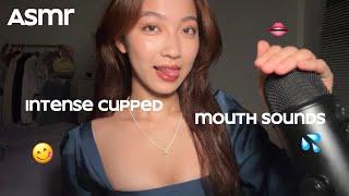 ASMR Intense Cupped Mouth Sounds & Collarbone Tapping  Tingles GALORE 