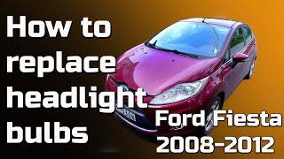 DIY / How to replace the headlight bulbs 2008 to 2012 Ford Fiesta MK7 - Bildilla Magasin