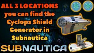 ALL Cyclops Shield Generator Databox Locations in Subnautica