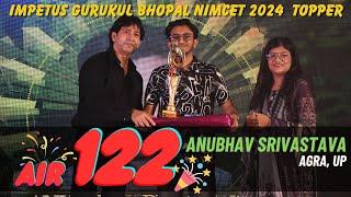 NIMCET 2024 Topper Anubhav srivastava AIR - 122nd | Meet NIMCET 2024 Topper of Impetus Gurukul