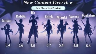 SKIRK CONFIRMED!!! ALL UPCOMING CHARACTERS | Iansan, Dahlia, Ifa, Mizuki, Varesa - Genshin Impact