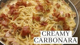 CREAMY CARBONARA PASTA RECIPE  ( Filipino Style Carbonara )