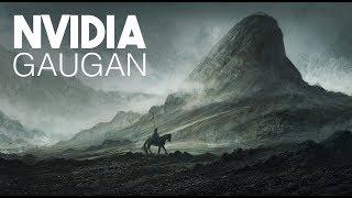 Creating Landscape with AI - Nvidia Gaugan Digital Painting Speedpaint 2