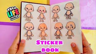 Toca Life Handmade Sticker Book / Choose ONE Outfit and Hairstyle/ Toca Boca Kağıt Bebek Evi