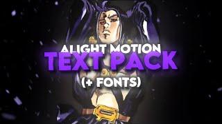 TEXT PACK - Alight Motion / Xml and Direct Link