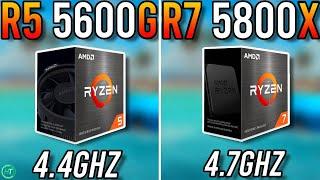 Ryzen 5 5600G vs Ryzen 7 5800X - Tested in Late 2024