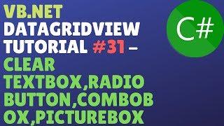 VB.NET GUI TUTORIAL #31 (ADD, EDIT, UPDATE, DELETE) - Clear TextBox,Radio Button,Combobox,Picturebox