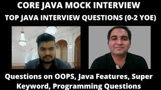 Testing Mock Interview| Java Mock Interview For Freshers