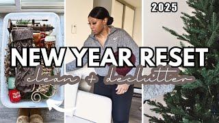 NEW YEAR HOME RESET! | Undecorate + Declutter + Cleaning Motivation