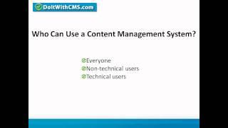 CMS Basics -- Learn About Content Management Systems