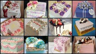 Fancy Cake Decorating ideas | Best Square Cake for Happy New Year 2025