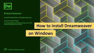 How to Install Dreamweaver on Windows 10