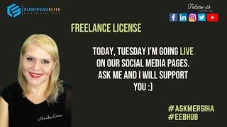 Freelance license | Tuesday Live with #askmersiha | European Elite Business Hub | Mersiha Lisica