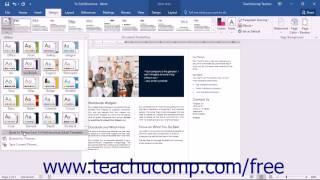 Word 2016 Tutorial Applying a Theme Microsoft Training