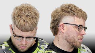 Best Mullet Crop Top Haircut Tutorial  High Taper Detailed Scissor Work Breakdown